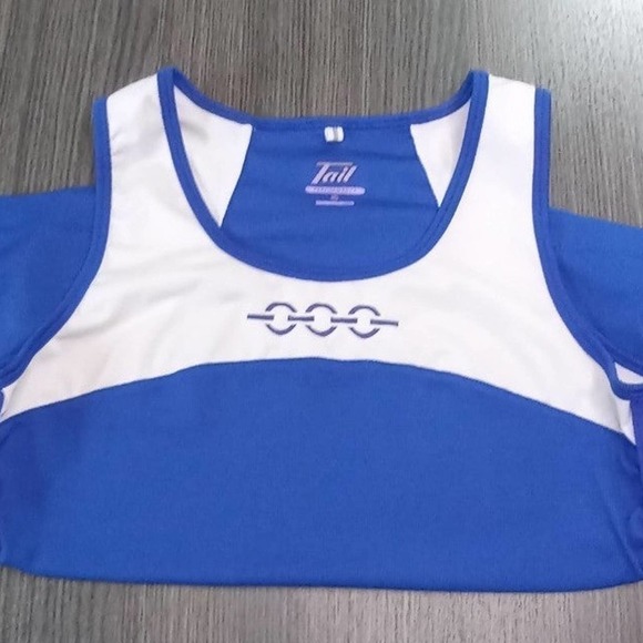 TAIL Performance Tank Top Blue & White Women's Size Medium - Picture 6 of 6